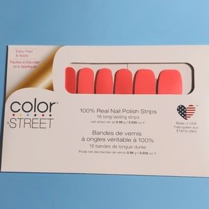 COLOR STREET Nail Polish Strips "Caribbean Coral"